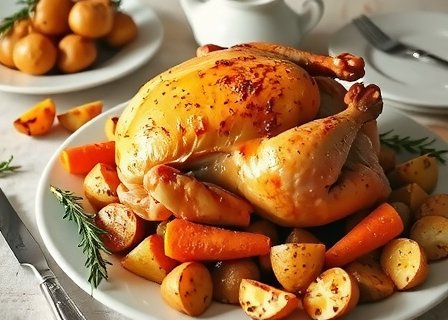 Roast Chicken - Family favorite using free-range poultry products from NaturaPoultry