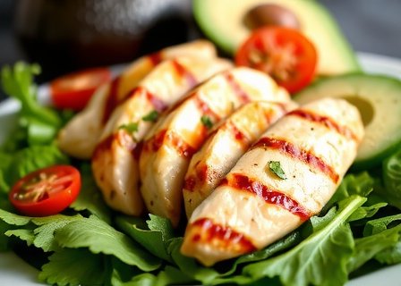 Grilled Chicken Salad - A fresh healthy chicken recipe with NaturaPoultry premium quality chicken